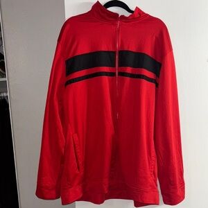 Red and Black Striped Jacket